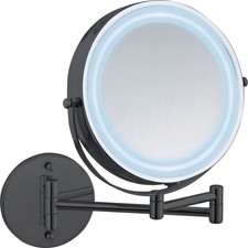 Wenko led wandspiegel schwarz - led,