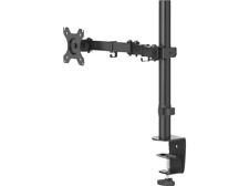 HAMA höhenverstellbare und schwenkbare Monitorhalterung, Schwarz