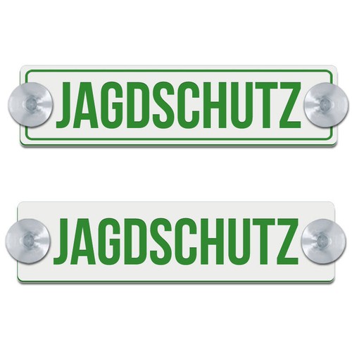 Jagdschutz graviertes schild - -,