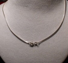 Silberkette Venezianer  Sterlingsilber 925, Länge 60 cm, Dick - Breit 1,2 mm 