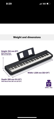 Yamaha p71 key - yamaha, digital