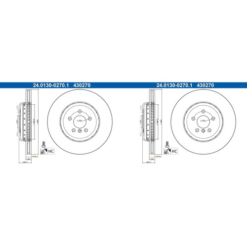 Ate 348mm bremsscheiben - ate,