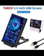 3,5-Zoll-IPS-Display für CPU GPU RAM HDD Temperaturanzeige Mini für PC Monitor