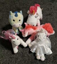 Einhorn Kuscheltier Set, Stofftier 5er Set / Plüschfigur Einhorn - Kinder Spielz