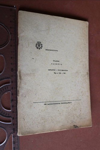 Tolle alte ersatzteilliste - tolle,