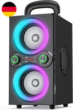 Bluetooth Lautsprecher, 80W Wireless Bluetooth Box Musikbox Groß, Bass Boost, wi