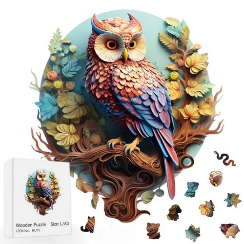 Holzpuzzle mit wow - holzpuzzle,