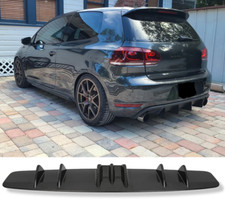 7 Finnen Heckdiffusor Hecklippe Heckspoiler Heckansatz Für VW Golf 6 GTI + GTD