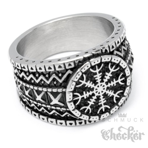 Edelstahl wikinger ring - wikinger,