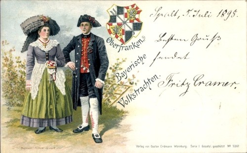Litho oberfranken bayerische - oberfranken,,