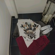 Neu Set Outfit M L 42 44 Key Largo Shirt indianer glitzer Buena Vista Hose Top