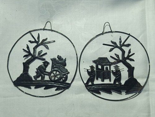 Vintage metall silhouetten - vintage,
