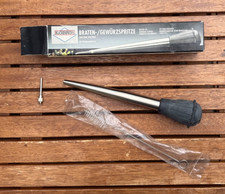 Bratenspritze Lebensmittelspritze Fleischspritze Birne Injektornadel Bürste