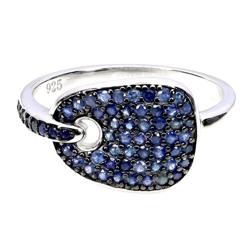 925 sterlingsilber ring - sterlingsilber, blauer