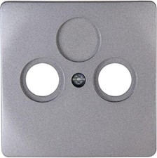 Kopp Antennenabdeckung TV RF Venedig 2 fach platin abdecken Elektro Installation