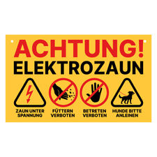 Weidezaun Schild Warnschild