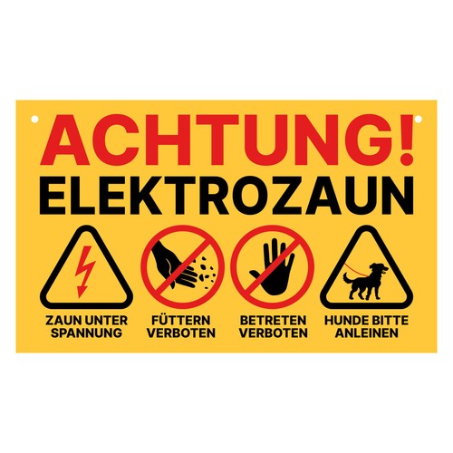 Weidezaun schild warnschild - schild,