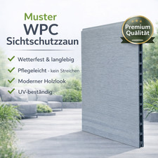 MUSTER WPC Sichtschutzzaun