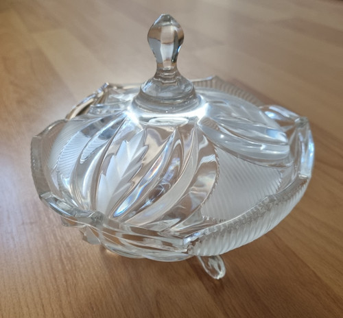 Vintage glasschale mit - vintage,