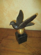 Kurt Arentz Bronze Taube Friedenstaube Signiert Limitiert Handpatiniert