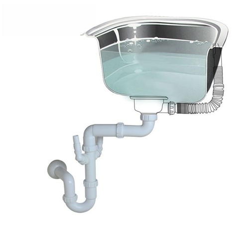 Einzelbecken abflussrohr mm - einzelbecken,