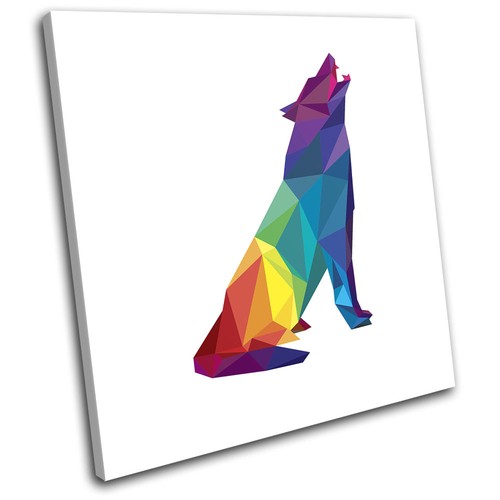Geometric abstract wolf - geometric,