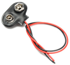 1x Adapter 9V Batterieanschluss Steckdose Batterieclip Druckknopfanschluß Kabel
