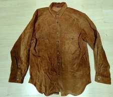 braunes Lederhemd Ledershirt