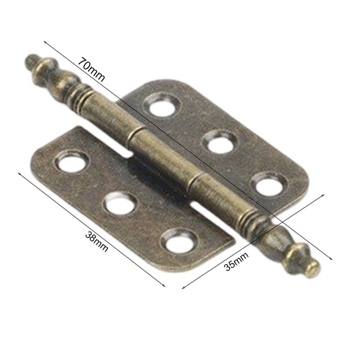 Antik bronze krone scharniere - bronze,