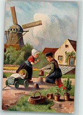 39904002 - Windmuehle Kinder Puppe Bollerwagen Holzschuhe TSN Serie 1075