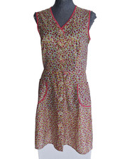 Nylon Dederon kittel schürze Vintage Kochschürze Überwurf Tablier Gr. 164