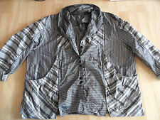 ESCALADYA schöne leichte weite Jacke Lagenlook grau weiß EG TOP 1015