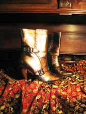 stiletto Stiefel Stiefelette gothic 37 Boots STeampunk victorianisch cosplay ~*°