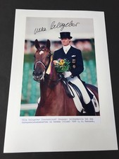 ULLA SALZGEBER 2 x Olympiasiegerin 2000/04 Dressur In-person Fotokarte 20x30 