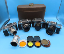 #SE4388# Konvolut (Exa 1, Exa 1a, Exa 1b, Exa II) Analog Kamera *getestet* RAR