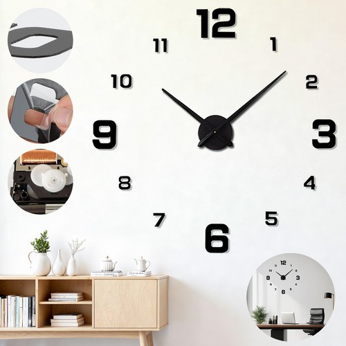 Wanduhr groß deko design - deko, 3d