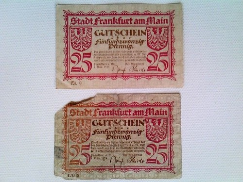 Banknoten notgeld stadt - banknoten,,