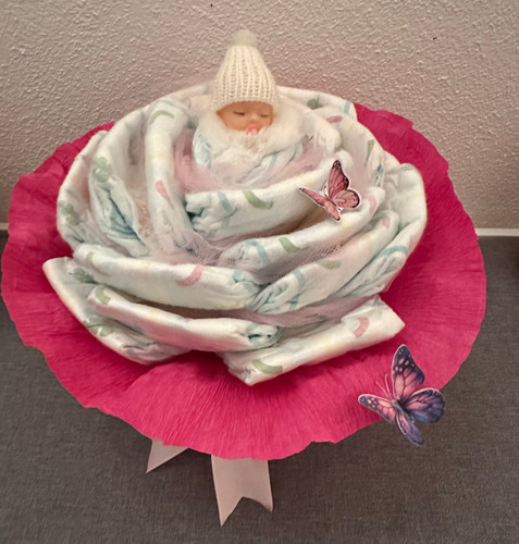 Mädchen windeltorte blume - 💙mädchen,