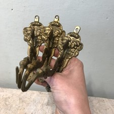 3x Haken Messing Drache