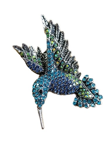 Brosche kolibri paradiesvogel - brosche,