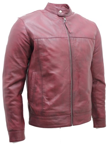 Herren retro weinrot nappa - herren,