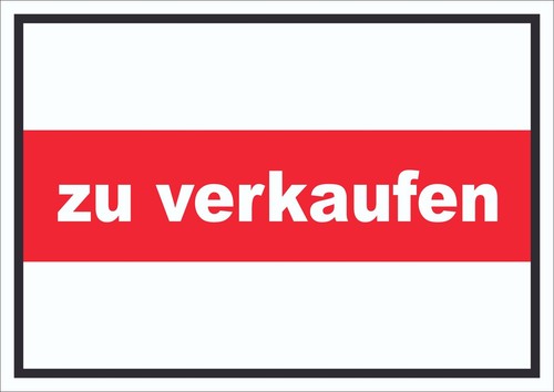 Verkaufen schild mit - zu,