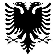2x Auto Aufkleber Albanien Adler "Shqipë" Albania Vinyl Sticker konturgeschnitt.