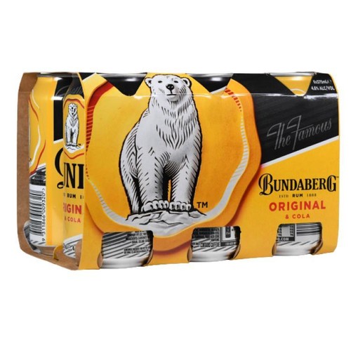 Bundaberg original rum cola - original, &