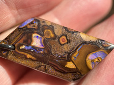 Boulder opal kette poliert - opal,