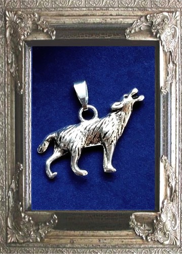 Kettenanhänger heulender wolf - kettenanhÄnger,