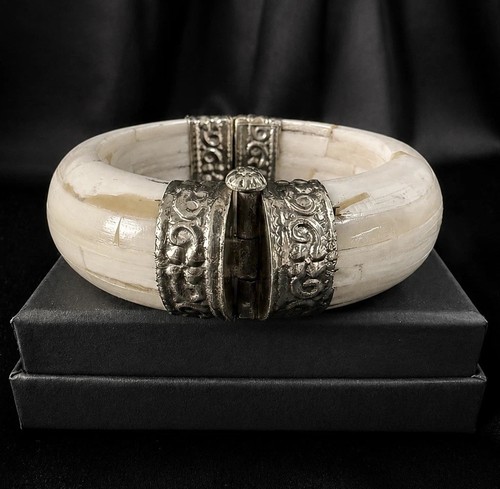 Vintage armreif elfenbein - armreif,