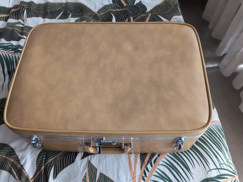 Vintage koffer lederoptik - vintage, koffer,