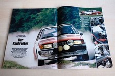 MOT 21/1979 Audi 80 Rallye mit 160PS in einer seltenen Vorstellung auf 3 Seiten