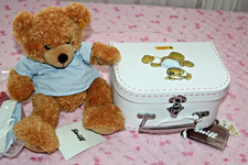 Steiff FYNN TEDDYBÄR ARZT IM KOFFER mit Knopf + Schild  Nr 111808